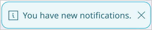 New notification message New notification message